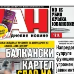 Naslovna strana "Dana" za 8. maj