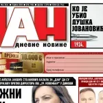 Naslovna strana "Dana" za 18. maj
