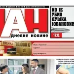 Naslovna strana "Dana" za 24. maj