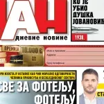 Naslovna strana "Dana" za 1. jun