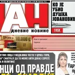 Naslovna strana "Dana" za 22. jun