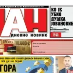 Naslovna strana "Dana" za 23. jun 2026