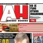 Naslovna strana "Dana" za 27. jun 2026