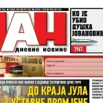 Naslovna strana "Dana" za 30. jun