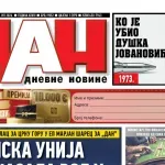 Naslovna strana "Dana" za 6. jul