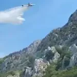 (VIDEO) Stigla pomoć iz vazduha – požar na Lisinju još uvijek aktivan