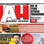 Naslovna strana "Dana" za 1. avgust 2026.
