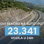 Novi rekord u prometu vozila na auto-putu