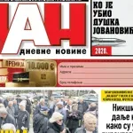 Naslovna strana Dana za 22. avgust
