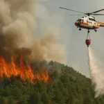 Srbija se bori sa požarima: Stigli helikopteri iz EU, i dalje najteže u Deliblatskoj peščari