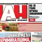 Naslovna strana “Dana” za 5. septembar