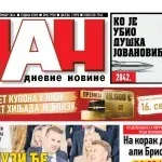 Naslovna strana "Dana" za 13. septembr