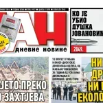 Naslovna strana “Dana” za 20. septembar