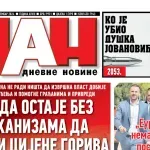Naslovna strana “Dana” za 24. septembar