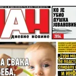 Naslovna strana "Dana" za 27. septembar