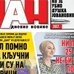 Naslovna strana "Dana" za 28. septembar