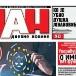 Naslovna strana “Dana” za 4. oktobar