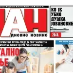 Naslovna strana “Dana” za 9. oktobar
