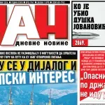 Naslovna strana "Dana" za 10. oktobar