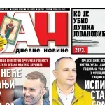 Naslovna strana "Dana" za 14. oktobar