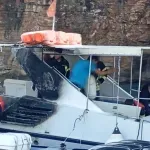 Požar na čamcu kod Budve, evakuisano 20 osoba