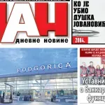 Naslovna strana "Dana" za 25. oktobar