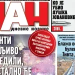 Naslovna strana "Dana" za 26. oktobar