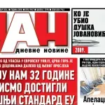 Naslovna strana Dana za 30. oktobar