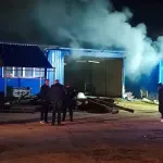 Cetinje: Gori hangar kod „Bojane“