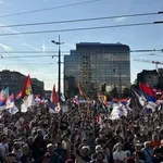 Skup podrške ispred Palate pravde uoči suđenja studentima uhapšenim posle Vidovdanskog protesta