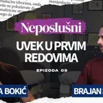 Podkast „Neposlušni“- Gost devete epizode Brajan Brković: Nisam radikalan ali nekada neko mora prvi da krene