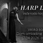 Magija harfe uživo: Koncert harfistkinje Sofije Sibinović – Harp Lady u Domu omladine i premijera singla „Zagrljaj“