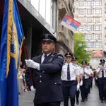 Pripadnici MUP-a prodefilovali Knez Mihailovom ulicom do Kalemegdana (FOTO)