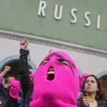 Protest Pusi Rajota zbog učešća Rusije na Venecijanskom bijenalu