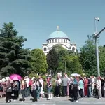 Ispraćaj Pojasa Presvete Bogorodice za manastir Vatoped sutra iz Hrama Svetog Save