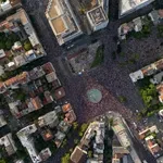 Kako je dron „video“ protest na Slaviji (FOTO; VIDEO)