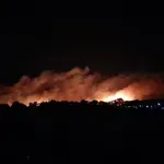 SSP: Satima gori Vojna poljana uz Belocrkvanski put