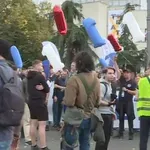 Skup podrške privedenom studentu u Nišu završen, njegovo saslušanje odloženo za sutra