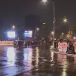 Dva skupa kod Opštine Novi Beograd, došlo do manjeg incidenta