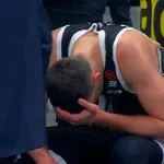 АЛЕКСА АВРАМОВИЋ У СУЗАМА након повреде у дулу против Олимпије Арманија