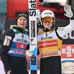 Tekma dvojic v Lahtiju: Domen Prevc in Anže Lanišek osvojila drugo mesto