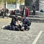 Policija razkrila, kaj se je dogajalo na Prešernovem trgu (uporabljena so bila prisilna sredstva)