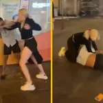 Grozljiv napad sredi mesta: mlajša ženska surovo pretepla tujega državljana (VIDEO)