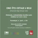 Humanitarna izložba „Ono što ostaje u boji“ u Paviljonu Cvijete Zuzorić