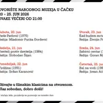 A1 Kinoteka Letnji bioskop stiže u Čačak – šest večeri domaćih filmskih klasika pod otvorenim nebom