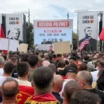 Protest Albanaca ispred sedišta UN u Njujorku zbog presude Tačiju i liderima OVK