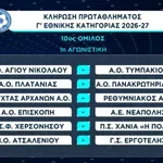 Γ’ Εθνική: Χανιώτικο ντέρμπι στην πρεμιέρα – Το πρόγραμμα όλων των αγωνιστικών