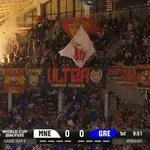 Μαυροβούνιο – Εθνική Ελλάδος: Διεκόπη το ματς – “Καυτή” ατμόσφαιρα! (video)