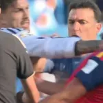 Θλιβερές εικόνες: Ο Παρέδες έπιασε από τον λαιμό τον Γκαρθία και έριξε αγκωνιά στο πρόσωπο του Γκάβι (video)
