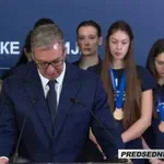 Odbojkašice na silu kod Vučića, pogledajte njihovu reakciju i šta misle o njemu (VIDEO)